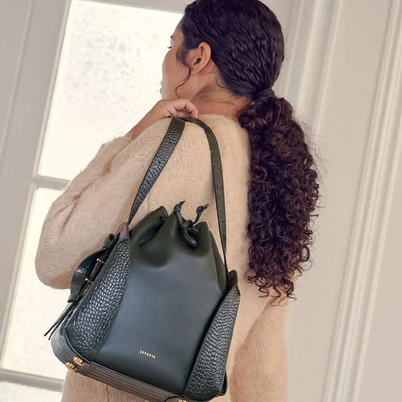 Senreve Fiore Bucket Bag in Black (Vegan, NWOT) - Picture 8 of 9